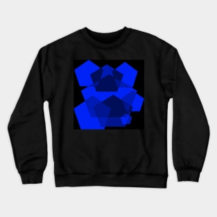 blue pentagon Crewneck Sweatshirt